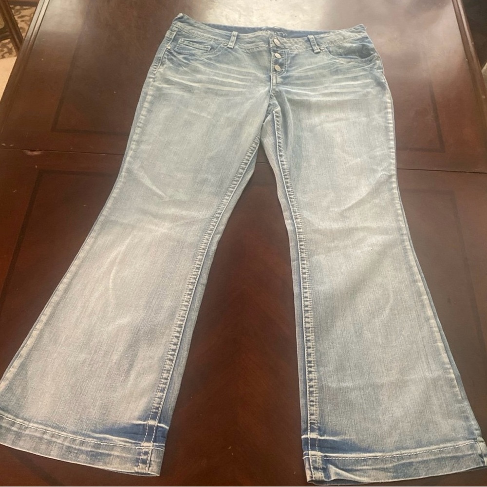 Vanity Light Blue Boot Cut Jeans Classic Style